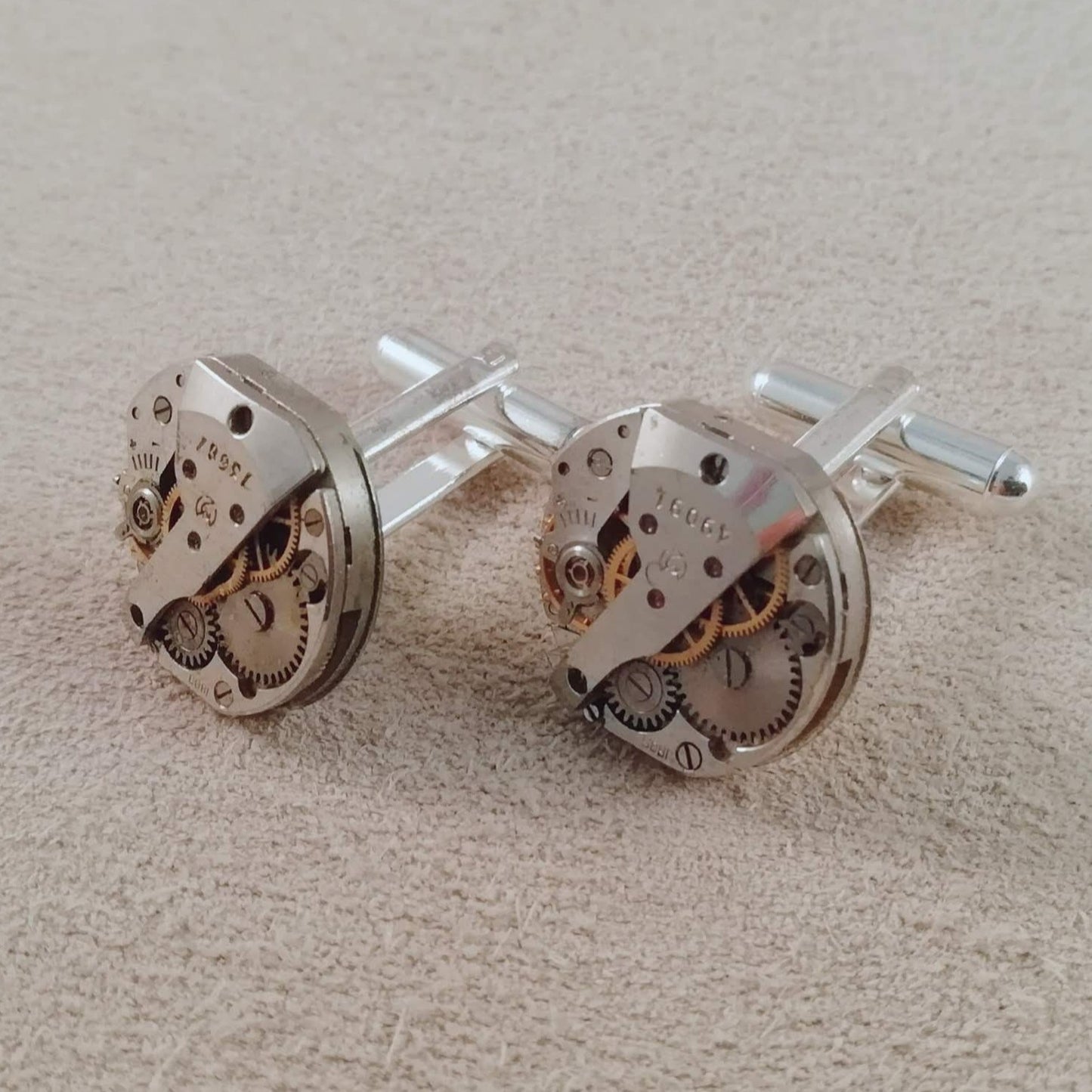 Large Oval Timepiece Cufflinks