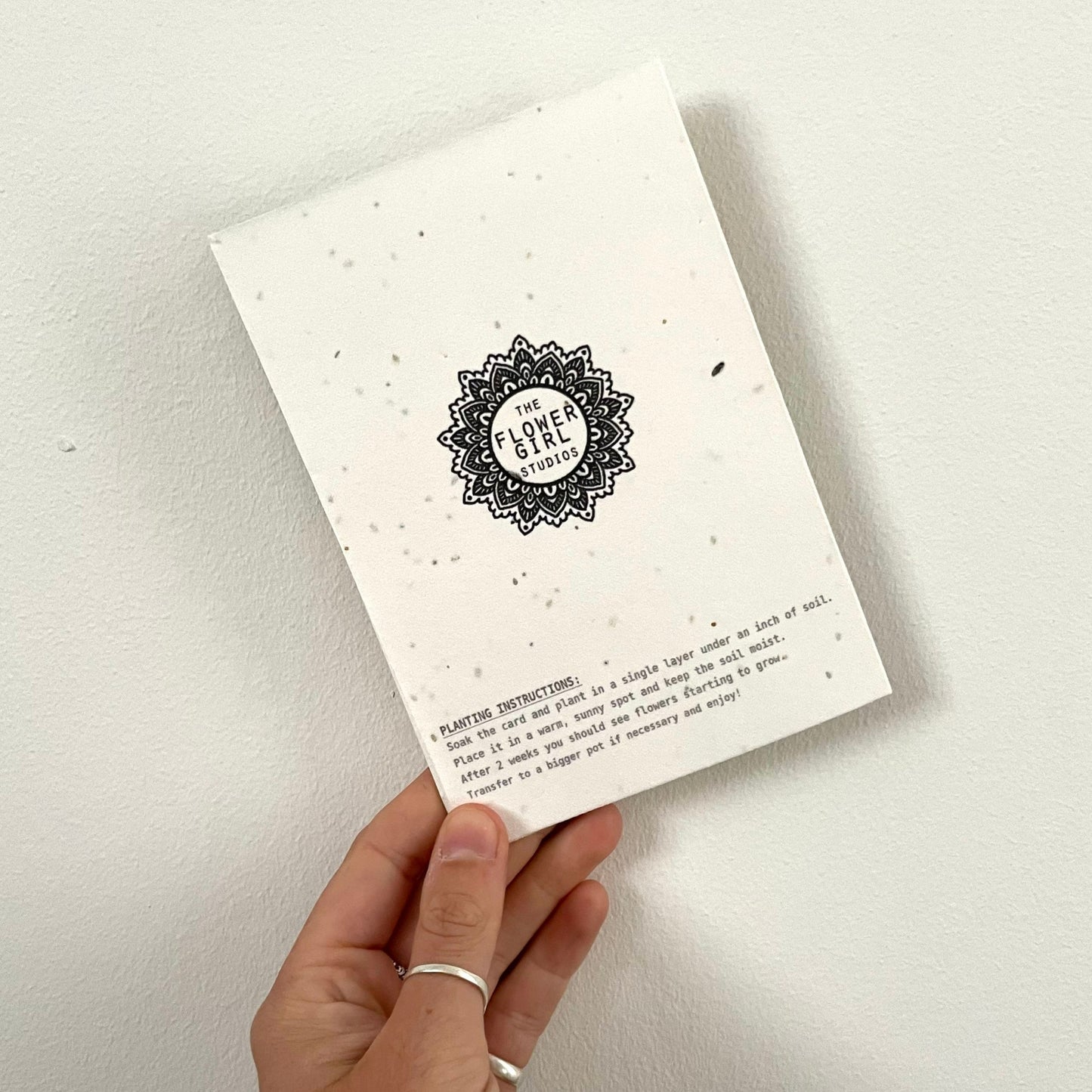 Floral Pattern Seed Card