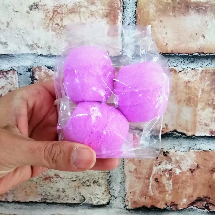 Mini Bath Bombs x3 Pink Grapefruit