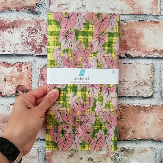 Tea Towel Neon Robusta Print