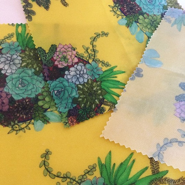 Large Beeswax Wraps Succulents