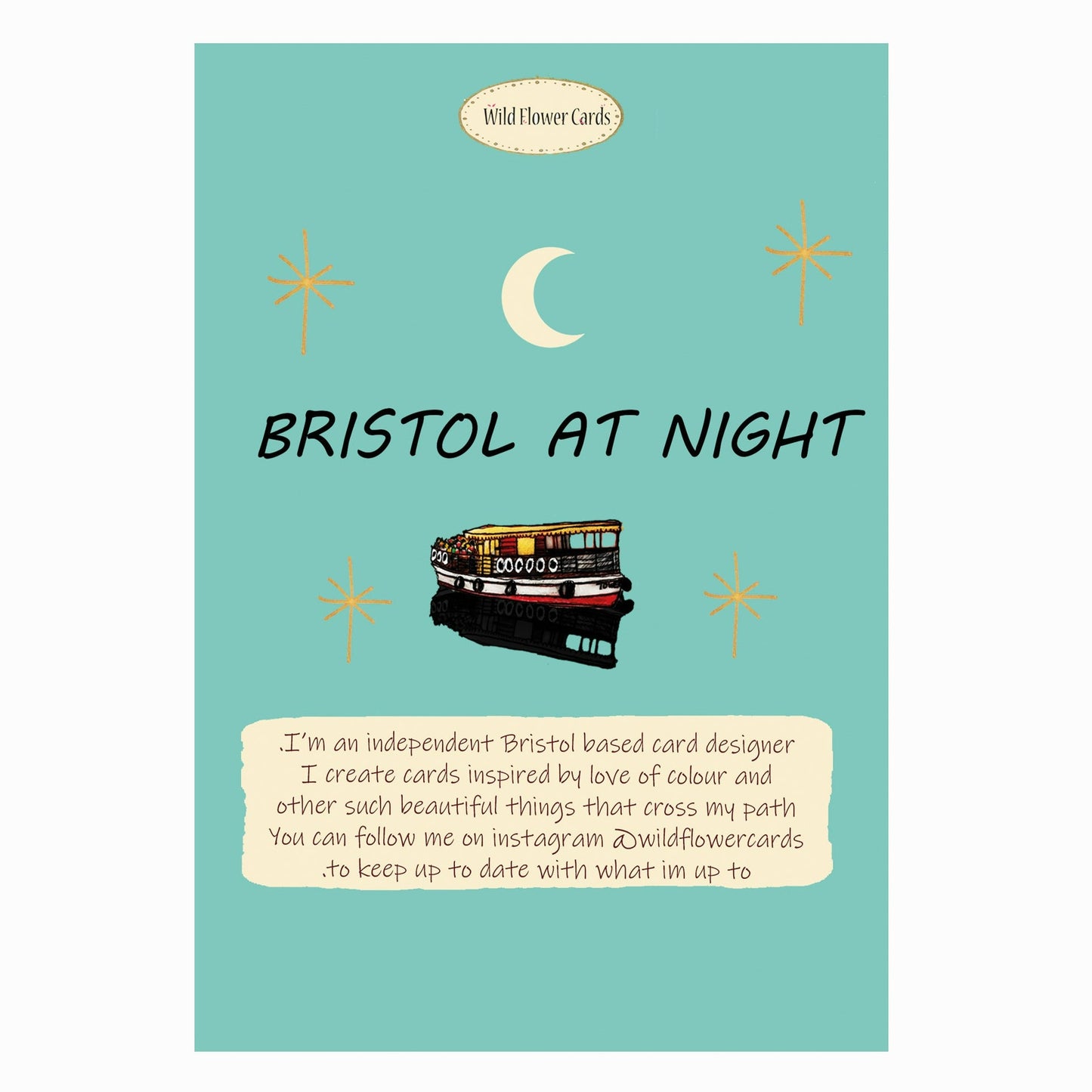 Bristol At Night Card