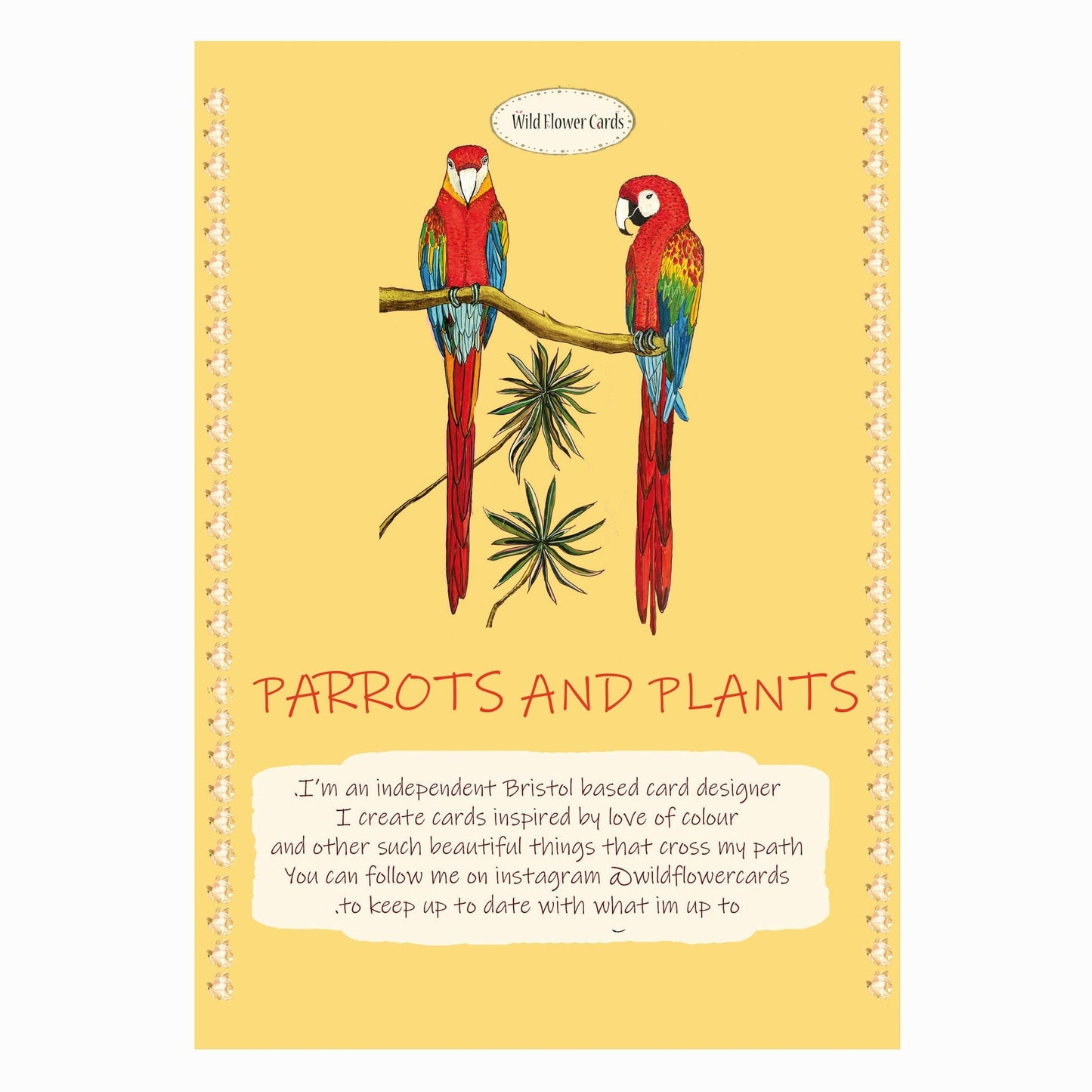 Parrots and Plants Card