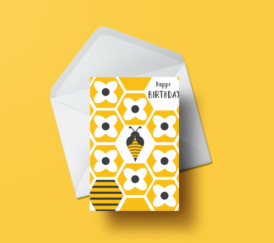 Bees Birthday Card