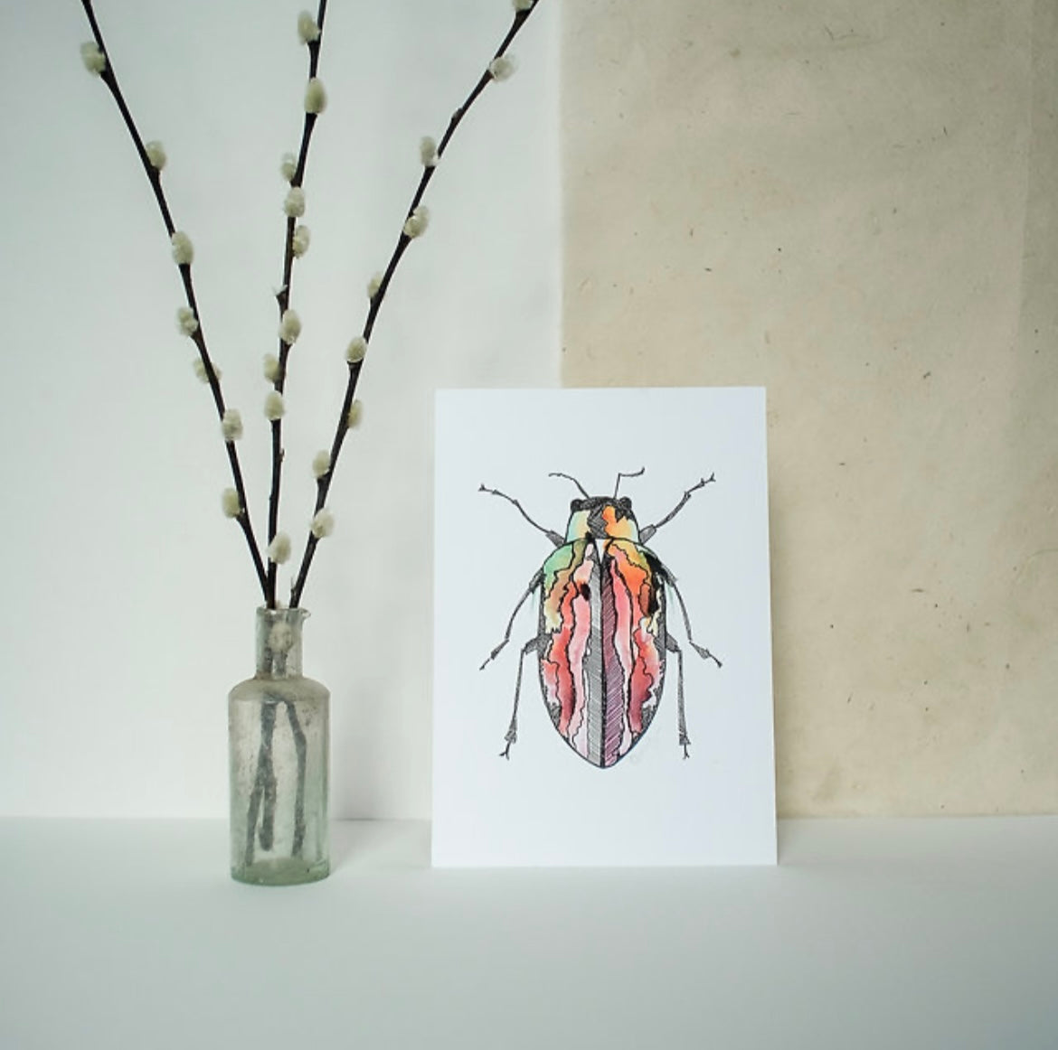 Print  Red Beetle A5