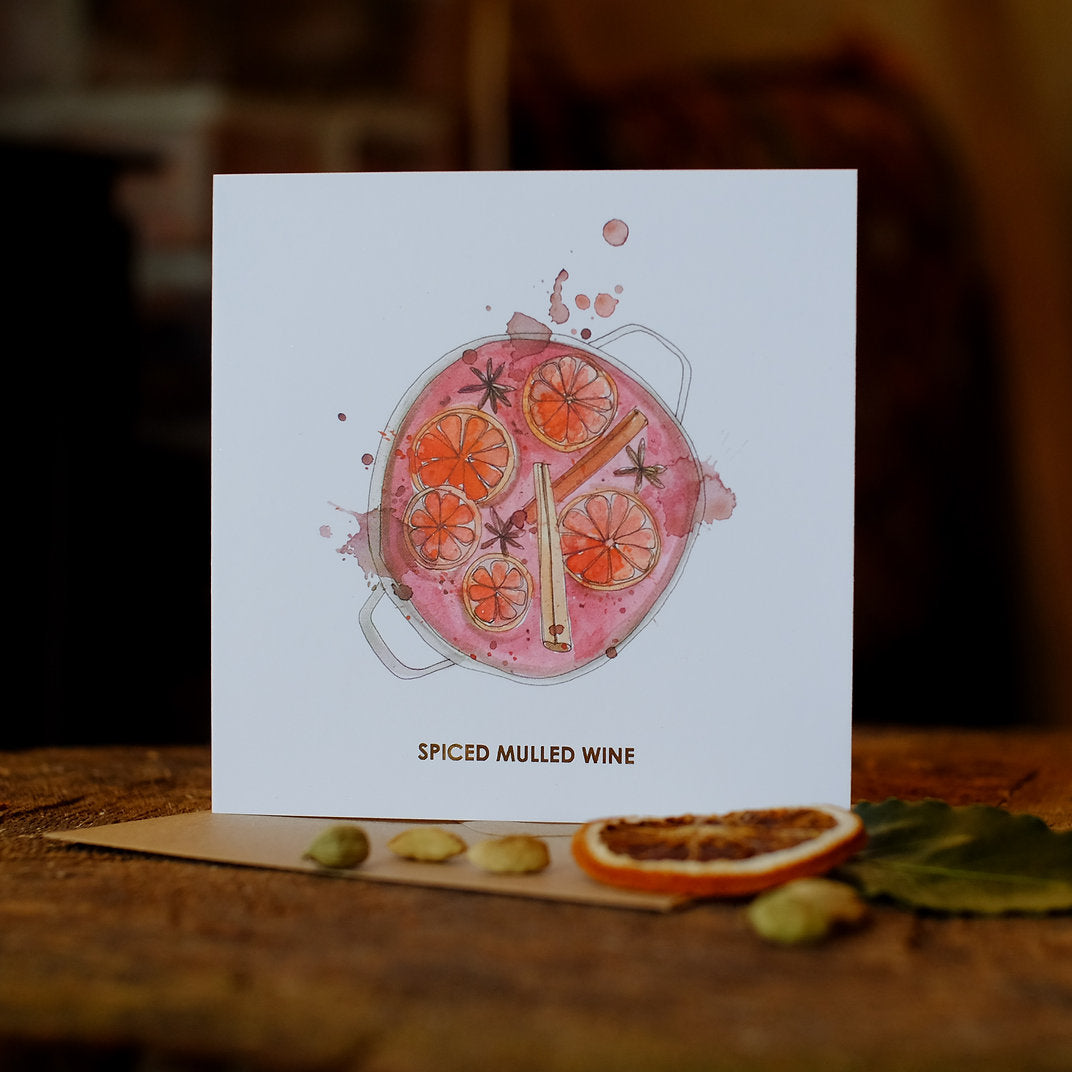 Spiced Mulled Wine Christmas Card